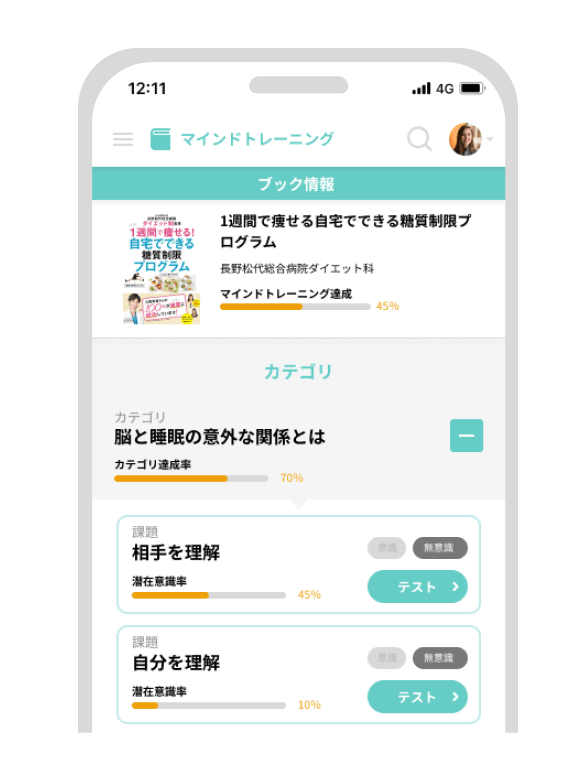 KluAIの達成度画面